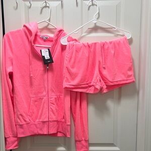Fashion Nova Neon Pink Matching Set